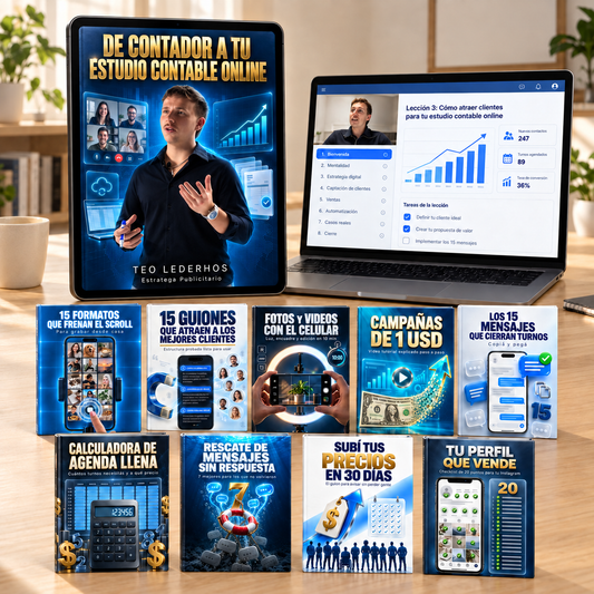 Método de Contador a tu Estudio Contable Online® + 9 Bonos de Regalo